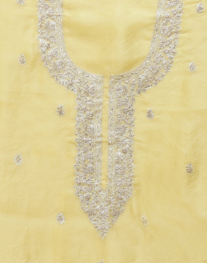 Embroidered Organza Kora Suit Piece