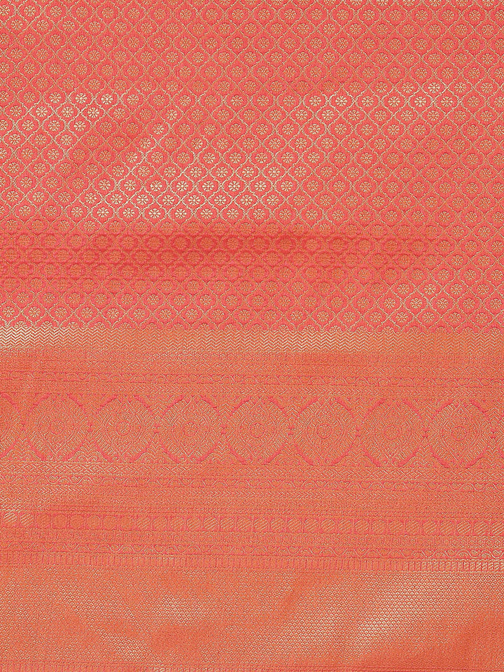 Brocade Zari Jaal Art Handloom Woven Saree
