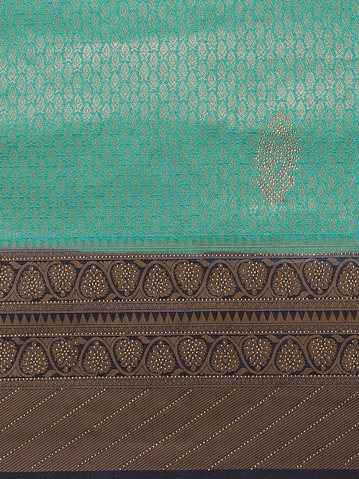 Brocade Art Handloom Embroidered Saree