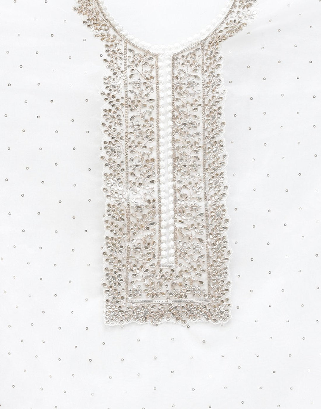 Embroidered Organza Kora Suit Piece