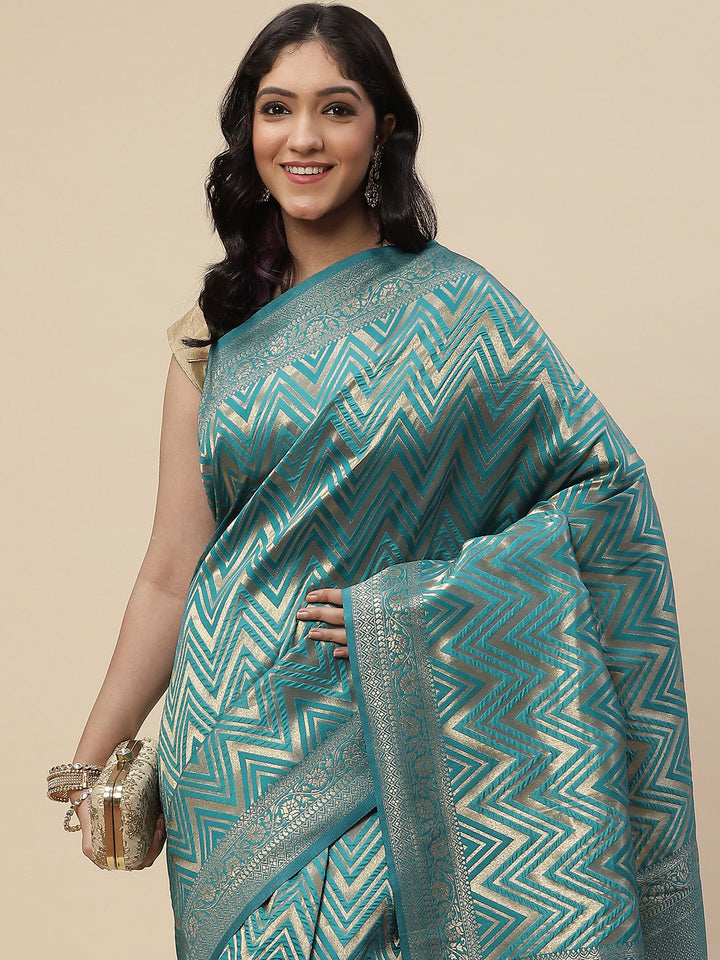 Zari Jaal Handloom Woven Saree