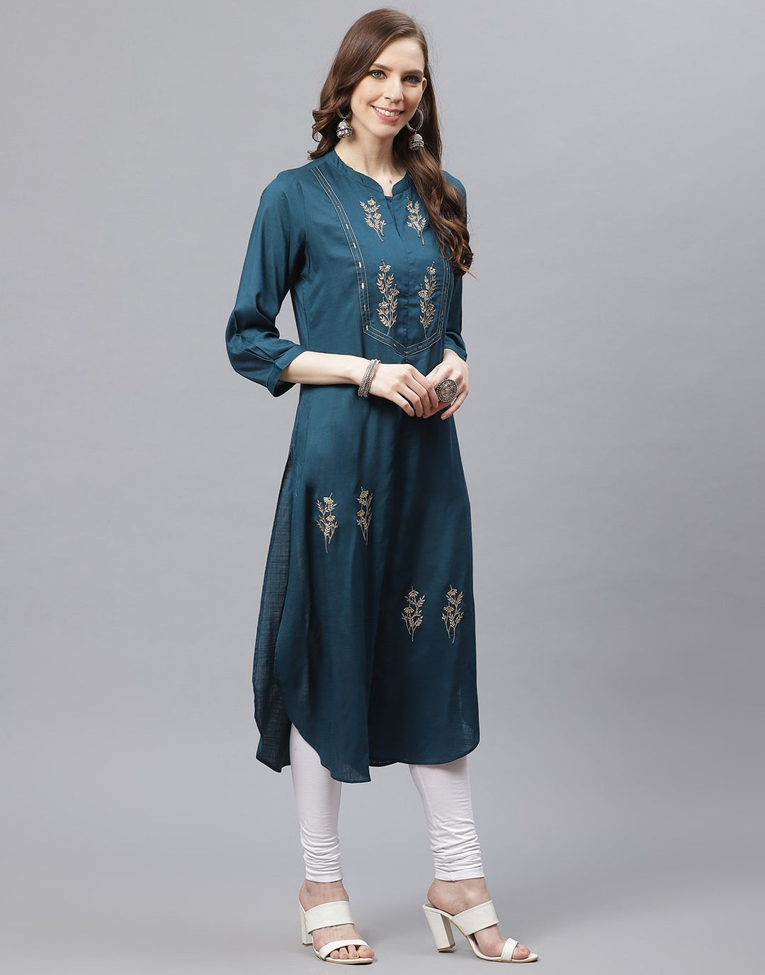 Cotton Kurti With Embroidery