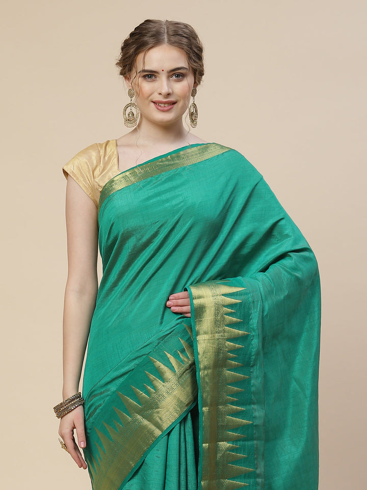 Zari Border Art Handloom Woven Saree