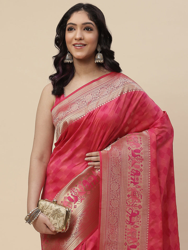 Zari Border Handloom Woven Saree