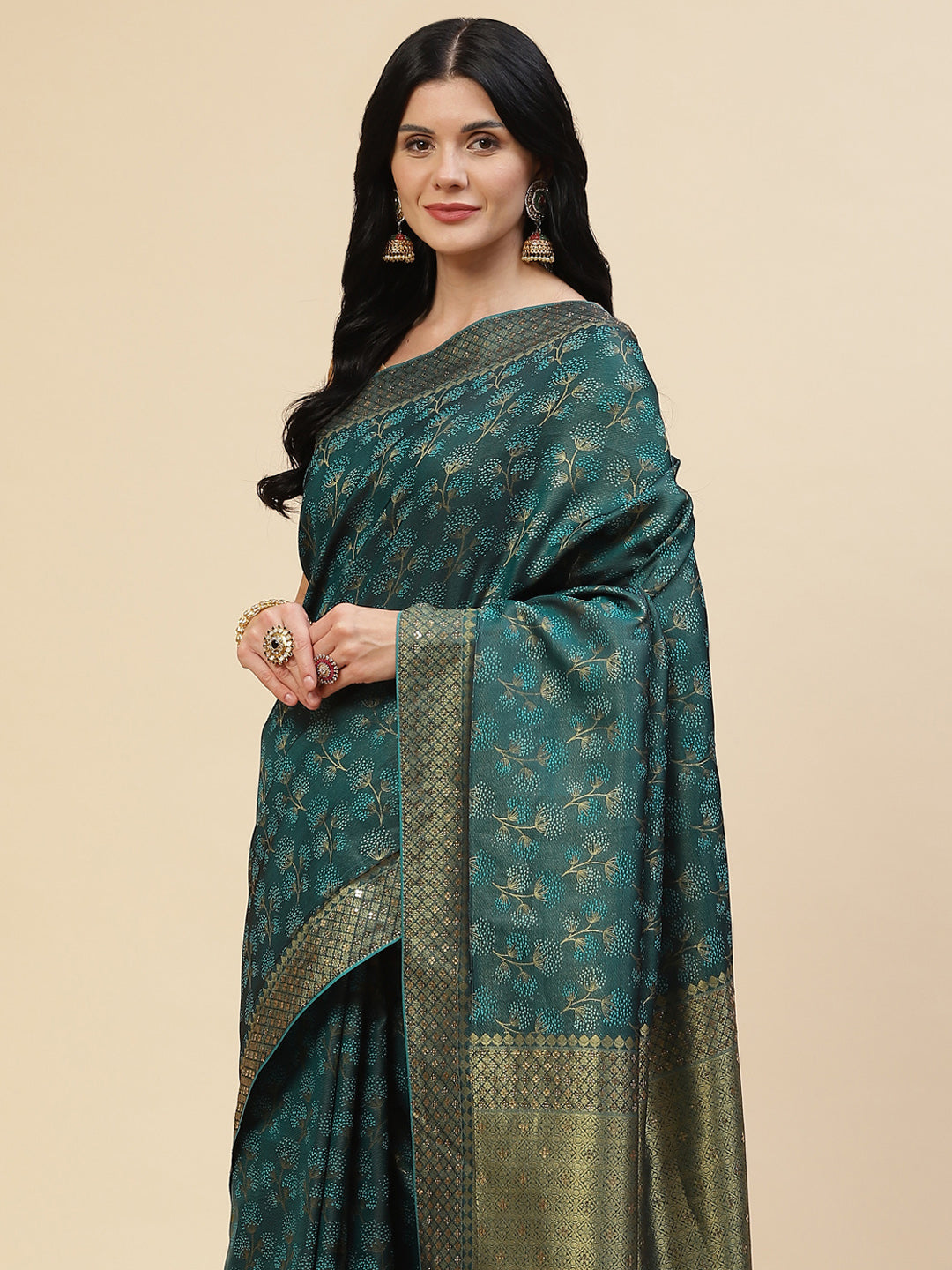 Stone Embroidered Banarasi Saree