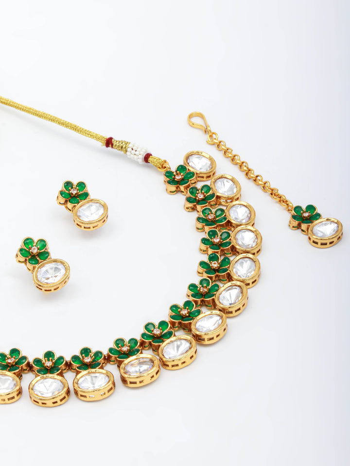 Kundan Necklace Set With Earrings