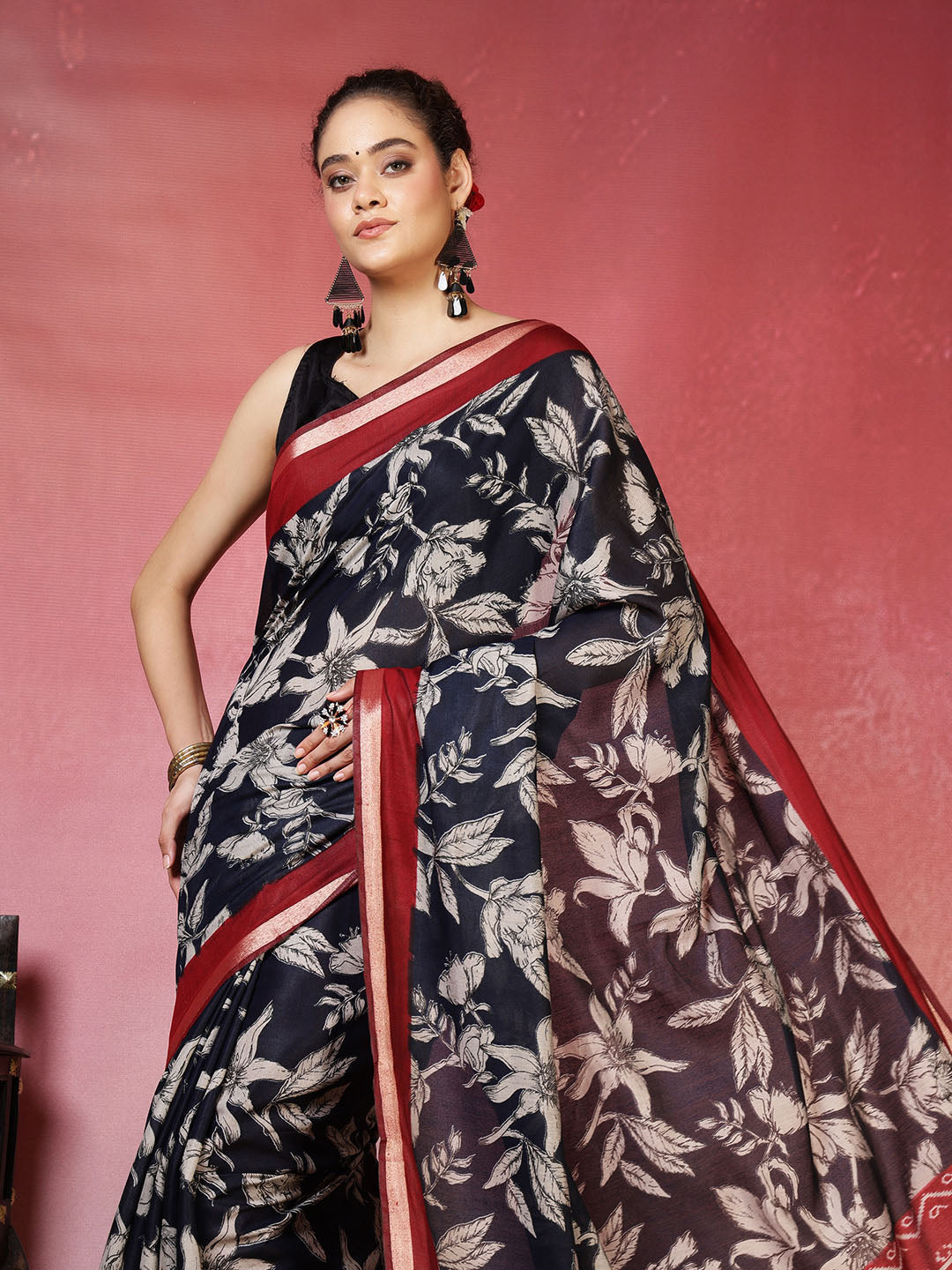 Plain Art Silk Saree
