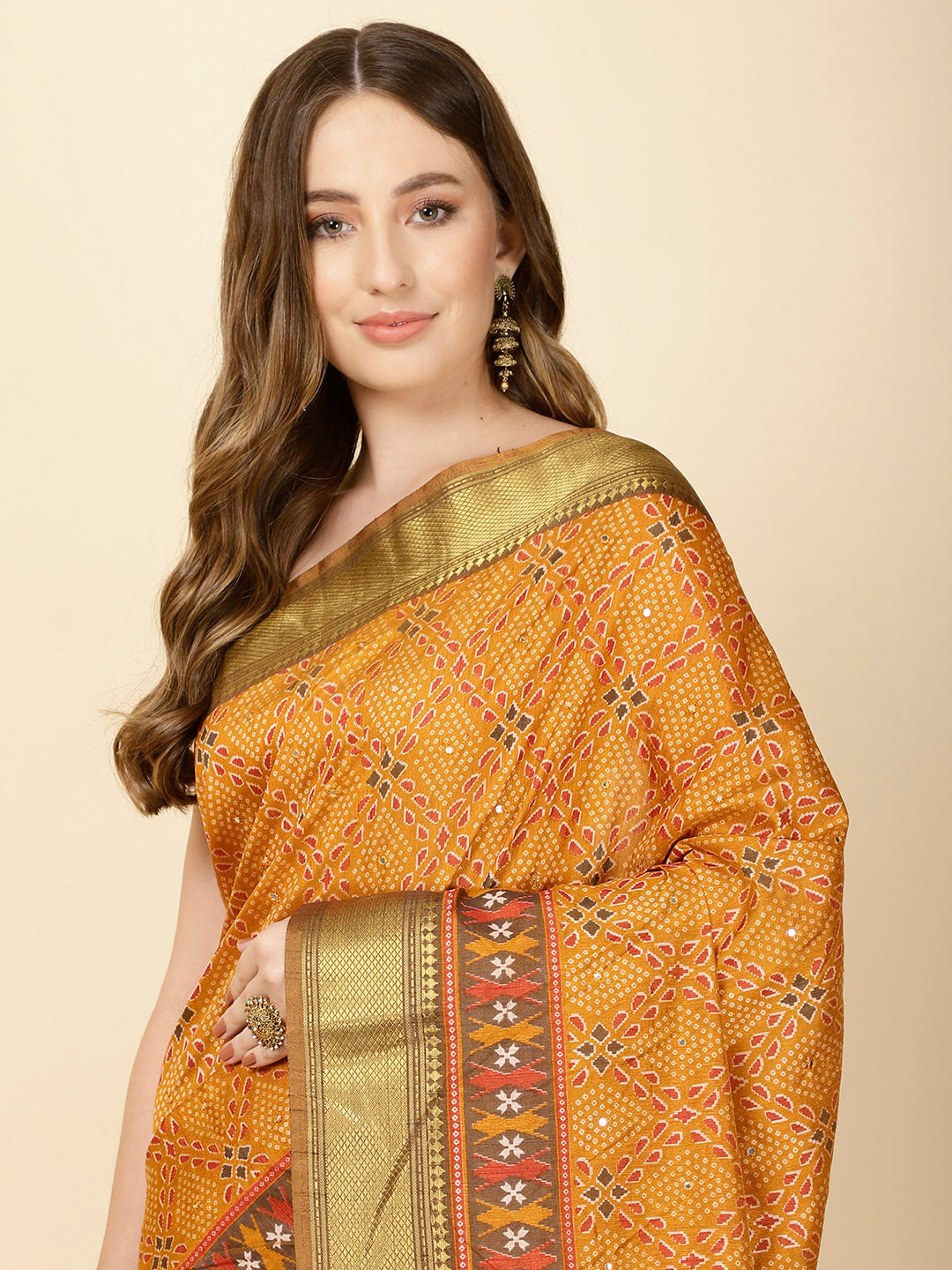 Patola Print Handloom Saree