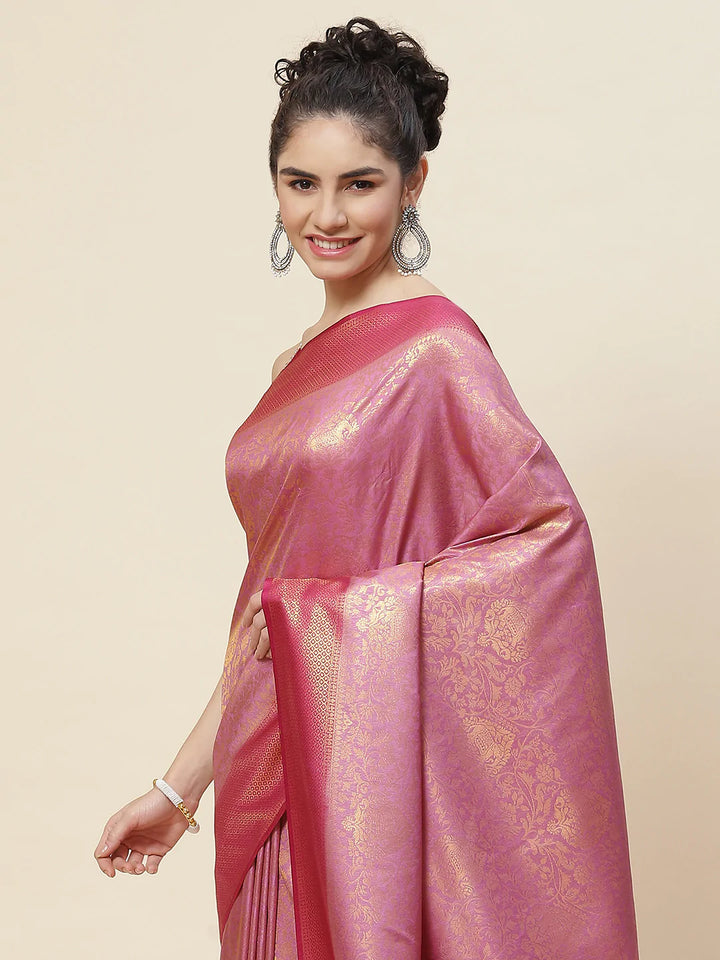 Zari Border Handloom Woven Saree