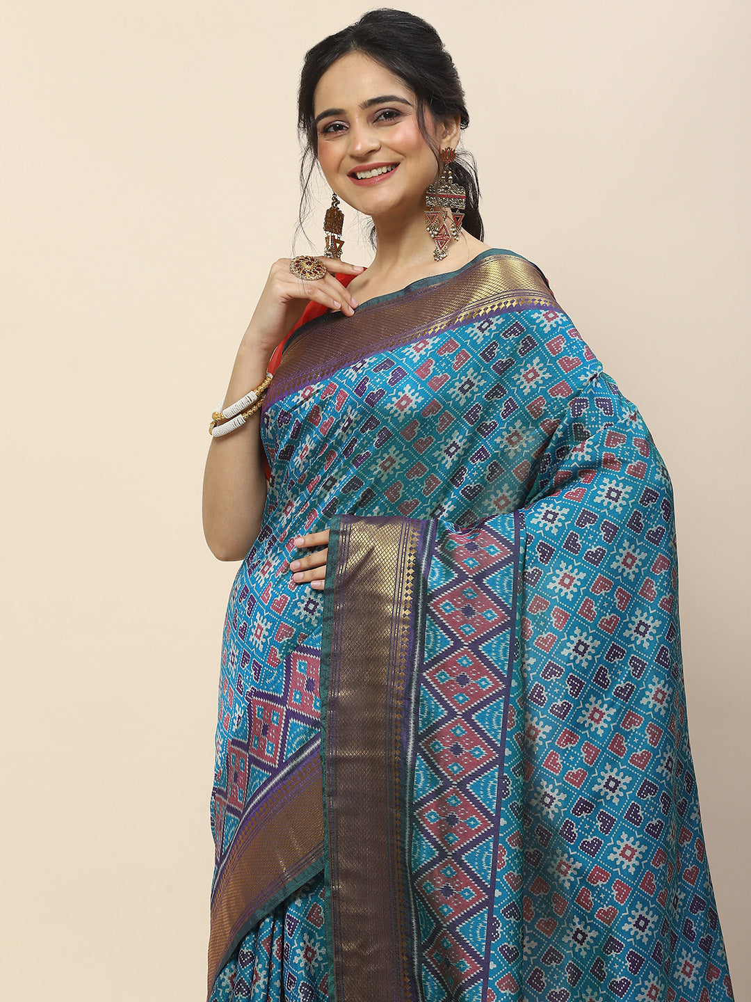 Patola Printed Handloom Saree