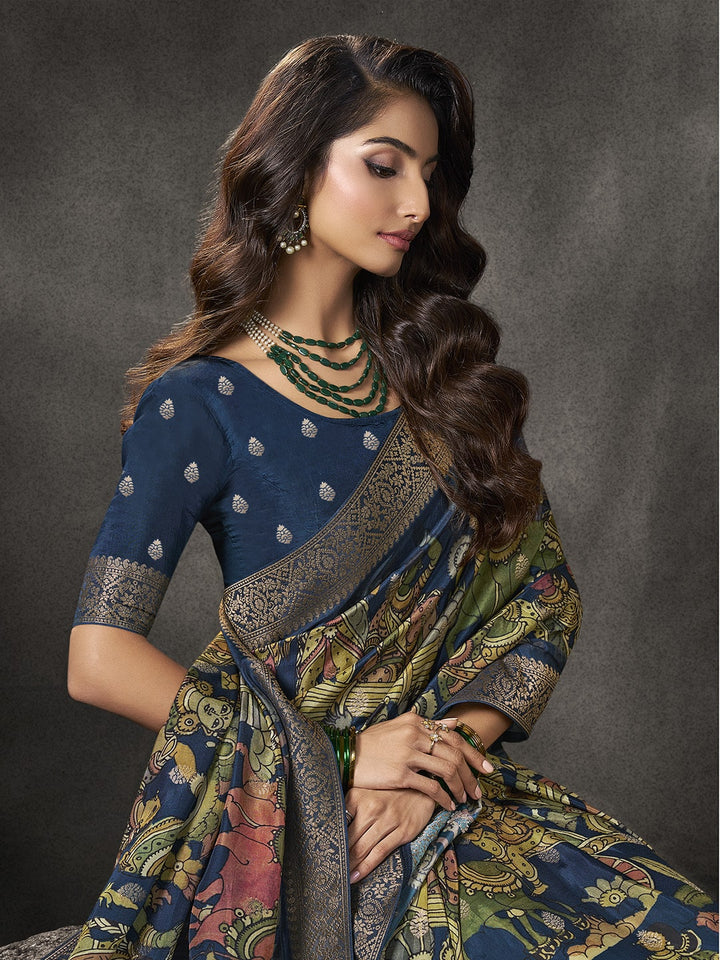 Printed Dola Silk Saree