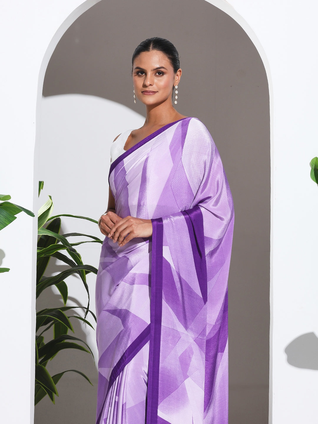 Digital Printed Crepe Saree