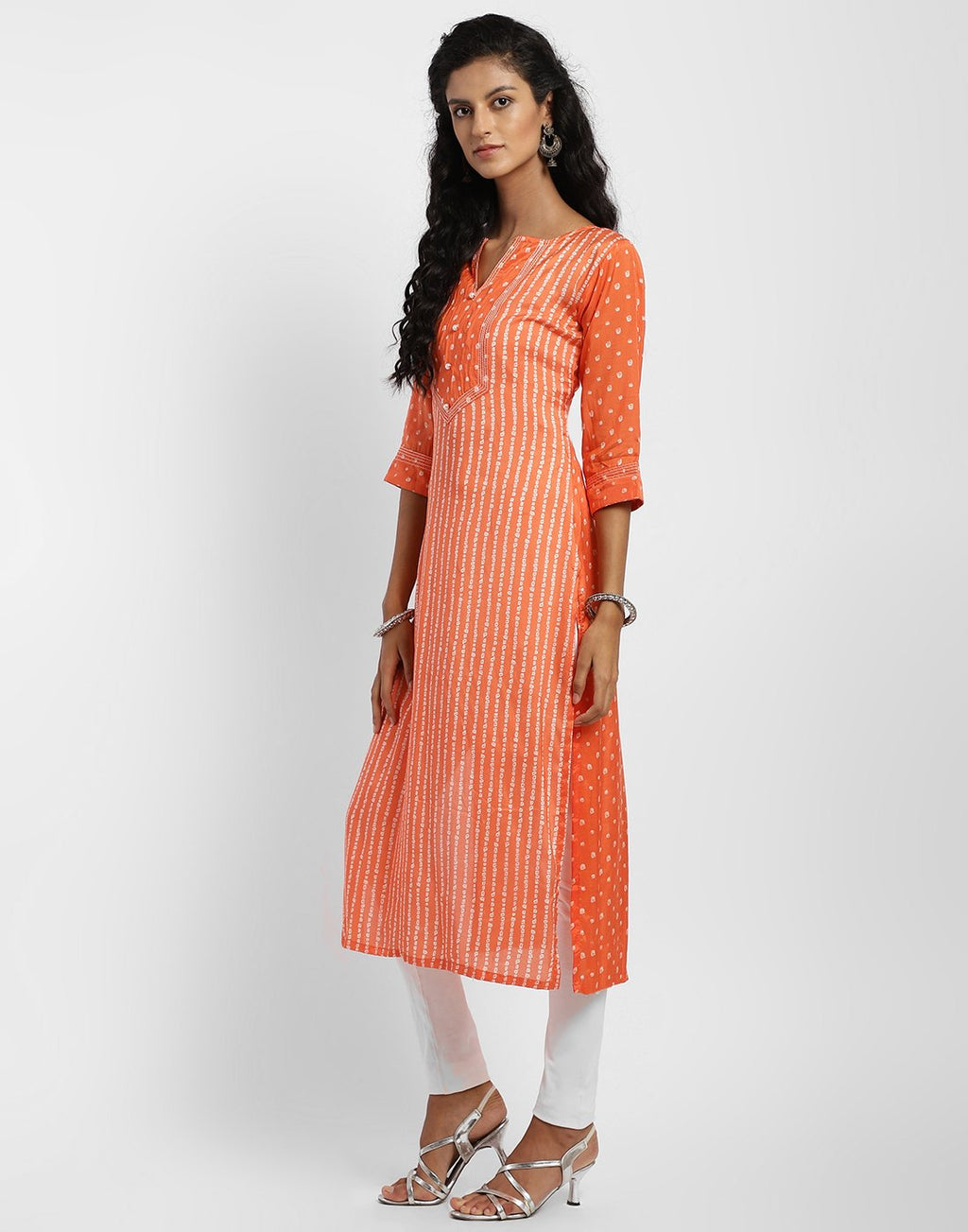 MBZ Meena Bazaar-Cotton Printed Kurta