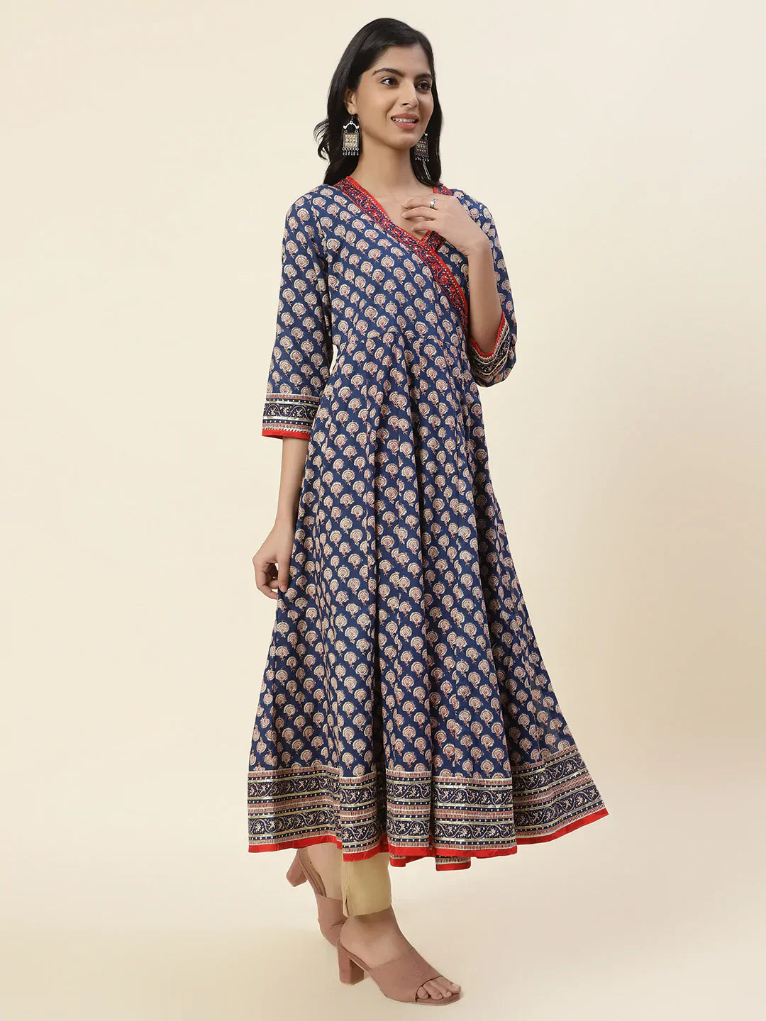 Printed Cotton Anarkali Kurta
