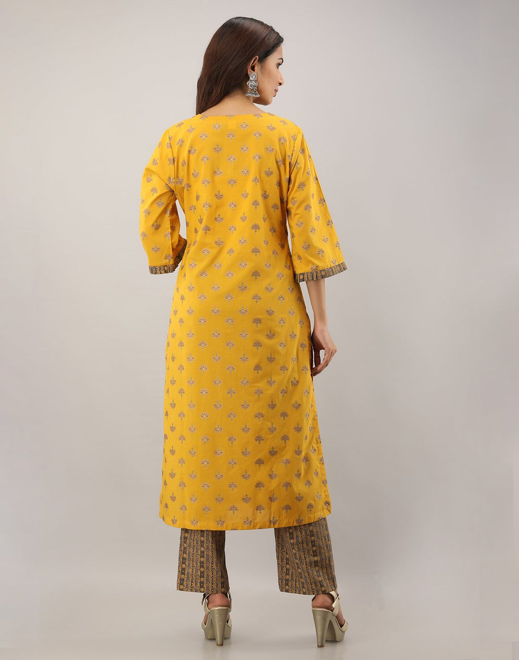 Printed Cotton Kurti With Pant