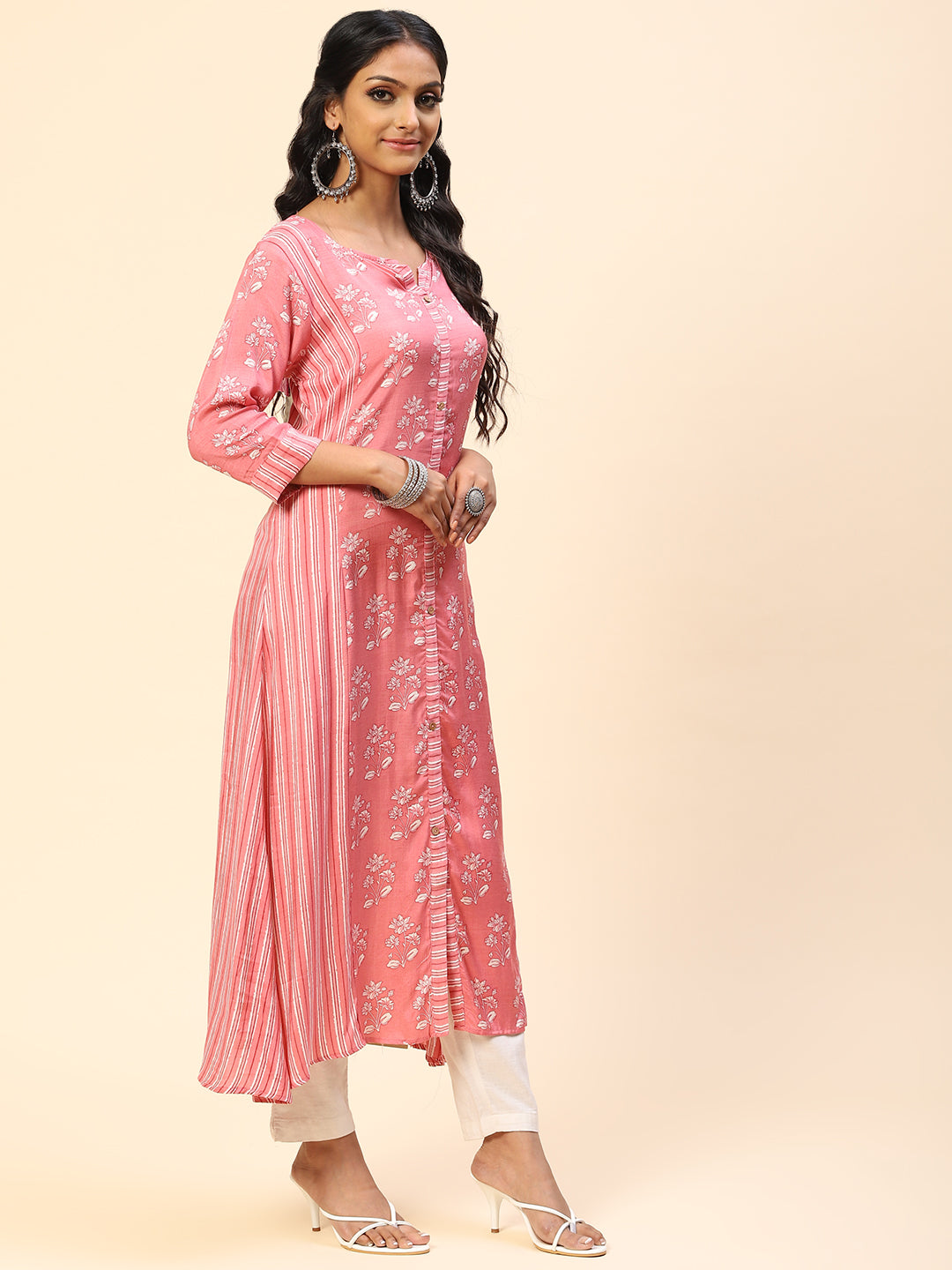 Printed Muslin Straight Kurta