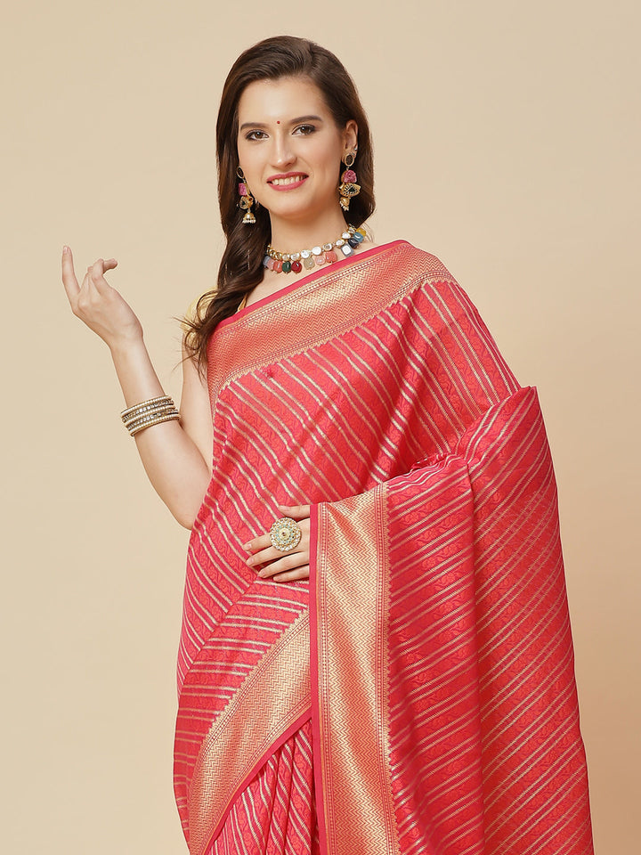 Zari Jaal Cotton Woven Saree