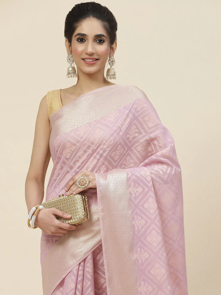 Zari Jaal Cotton Woven Saree