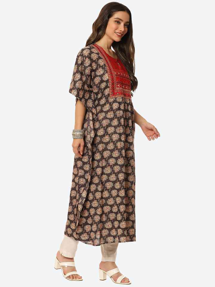 Printed Cotton Kaftan Kurta