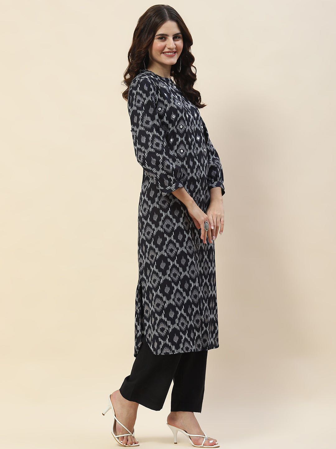 Printed Cotton Kurta Set