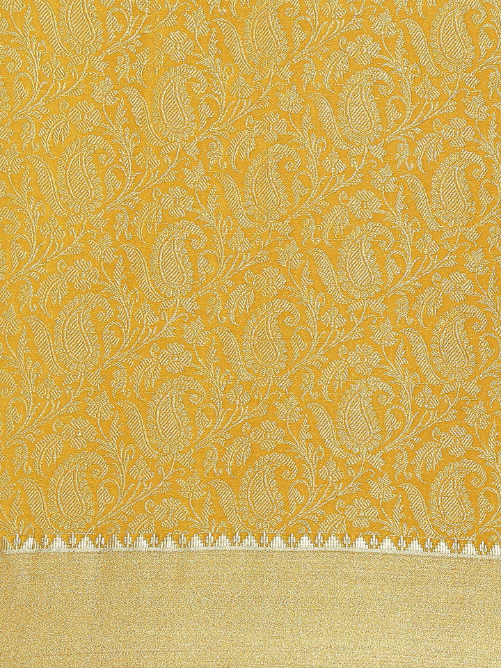 Brocade Zari Border Georgette Plain Saree