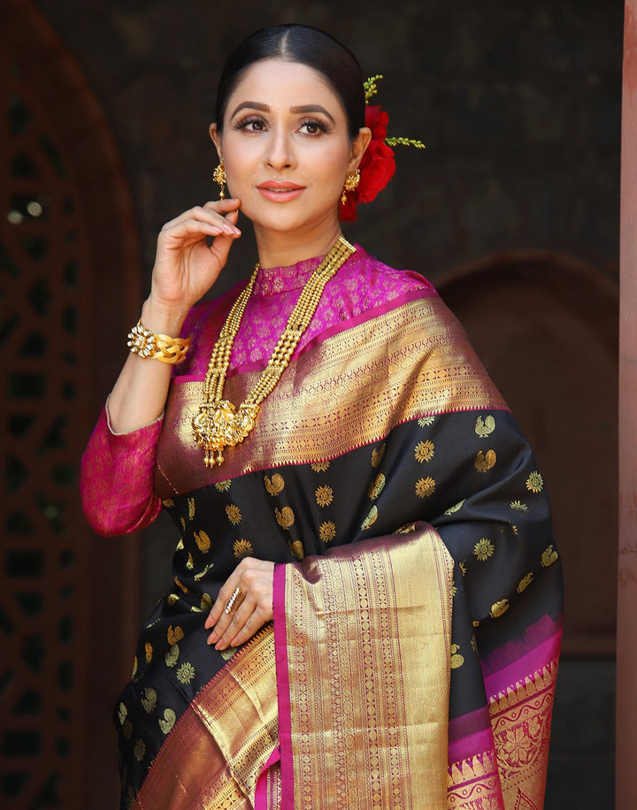 MBZ Meena Bazaar-KANJIVARAM SILK SAREE