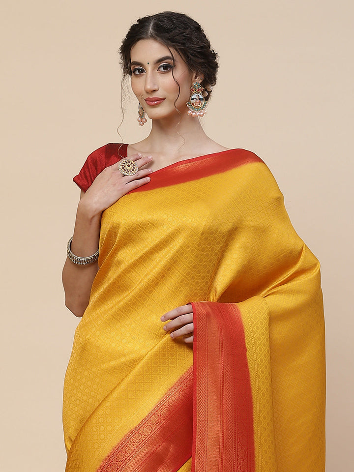 Brocade Zari Jaal Art Handloom Woven Saree