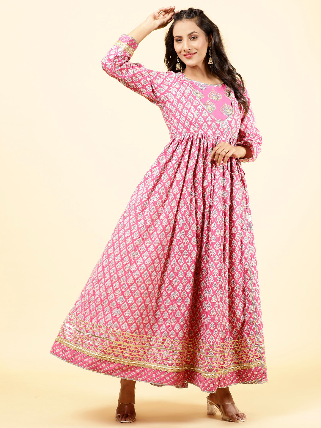 Floral Printed Cotton Kurta