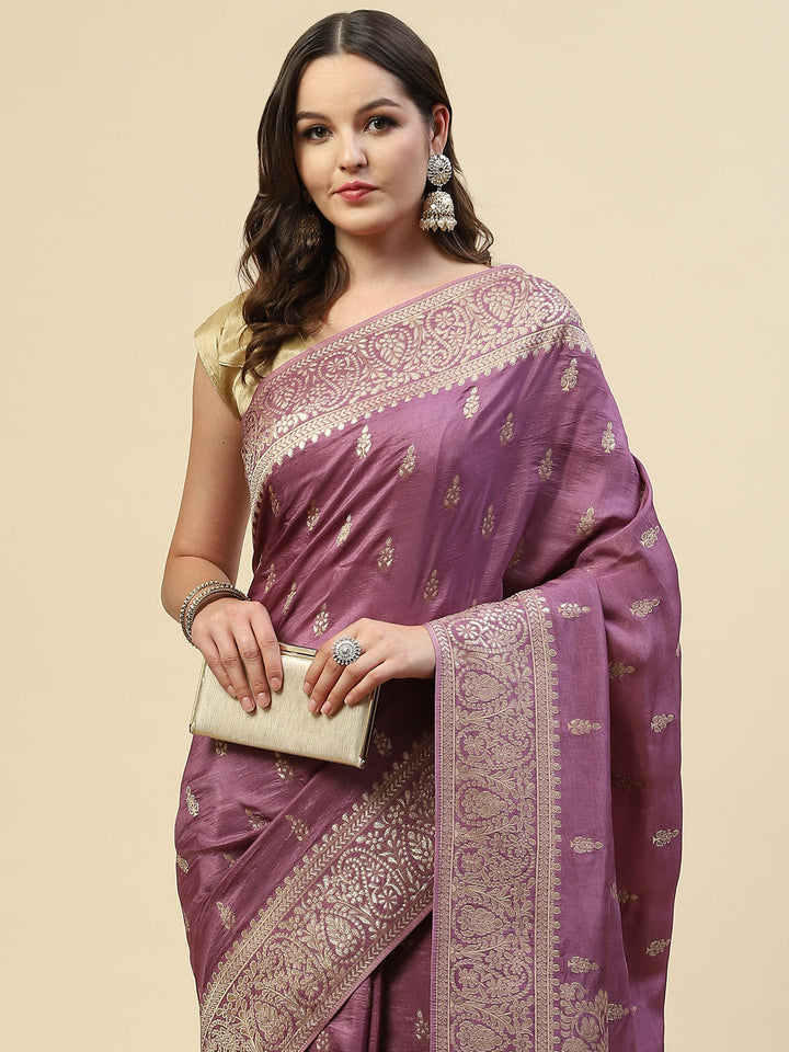 Zari Jaal Handloom Woven Saree