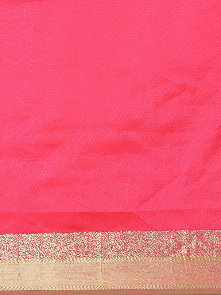 Resham Zari Border Woven Soft Silk Saree