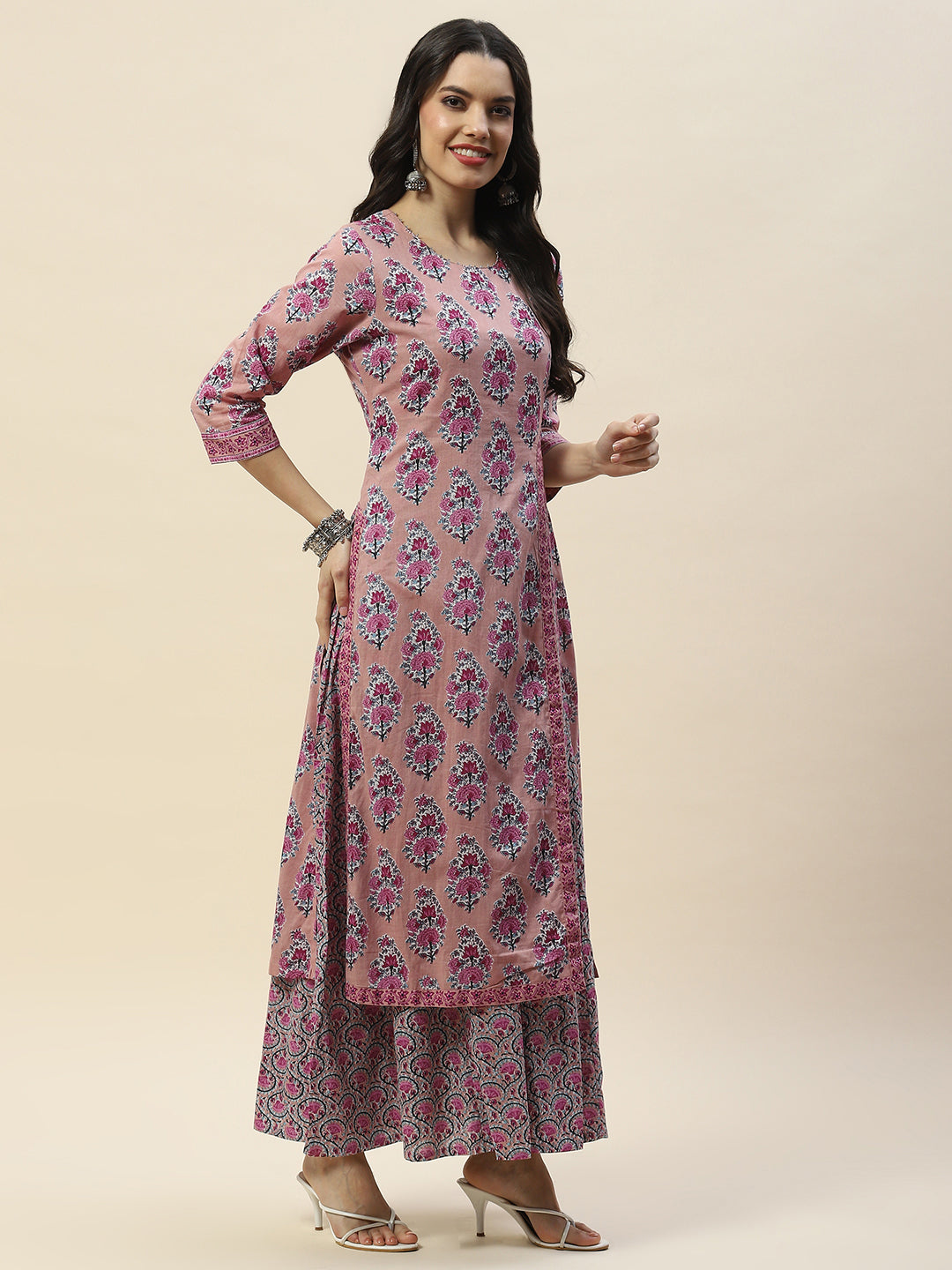 Printed Cotton Double Layer Kurta