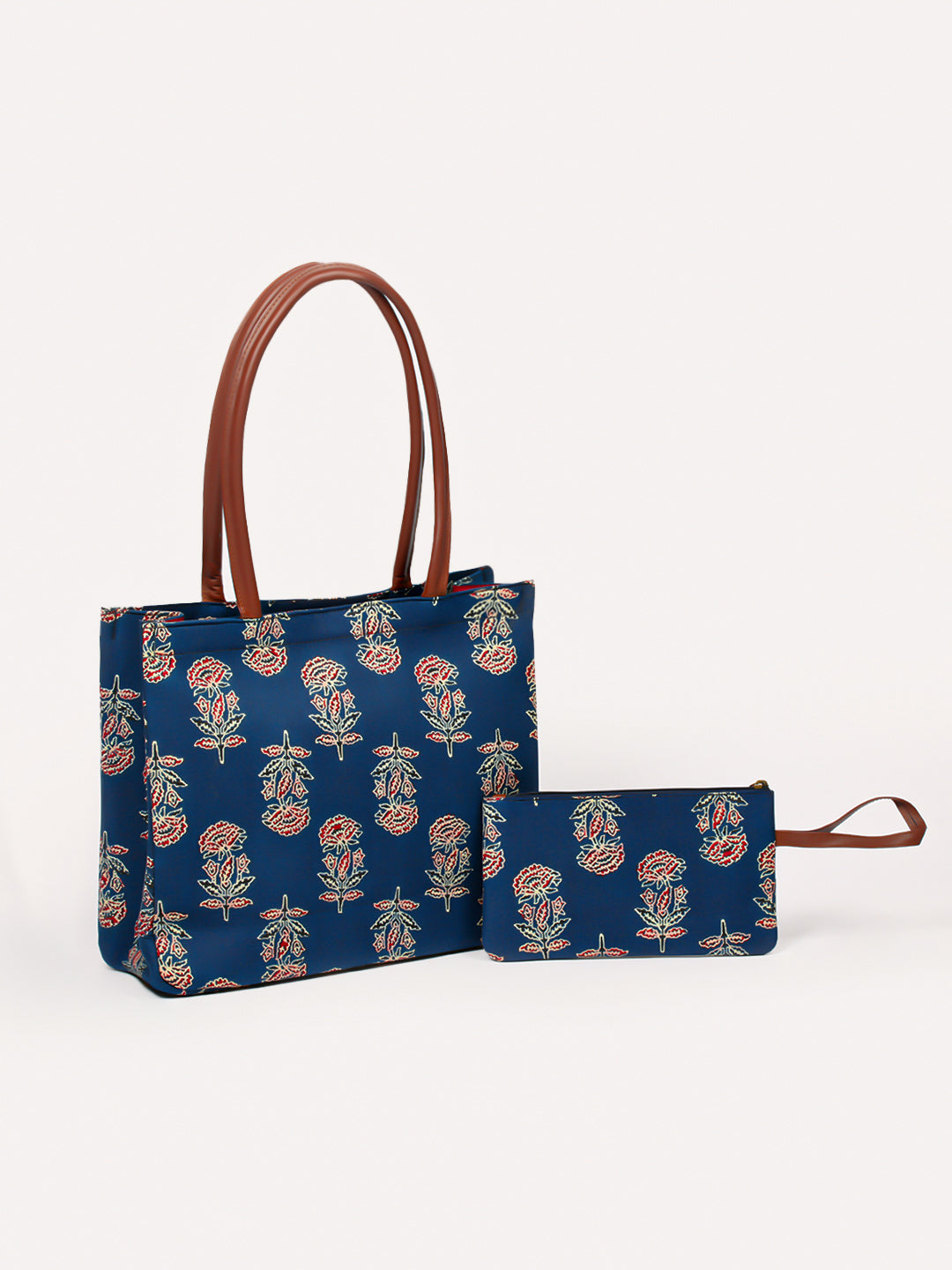 Cotton Handbag And Purse Set