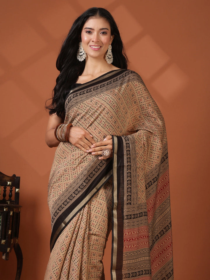 Digital Printed Art Silk Saree