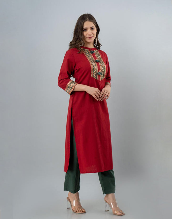 Cotton Kurti with Neck Details
