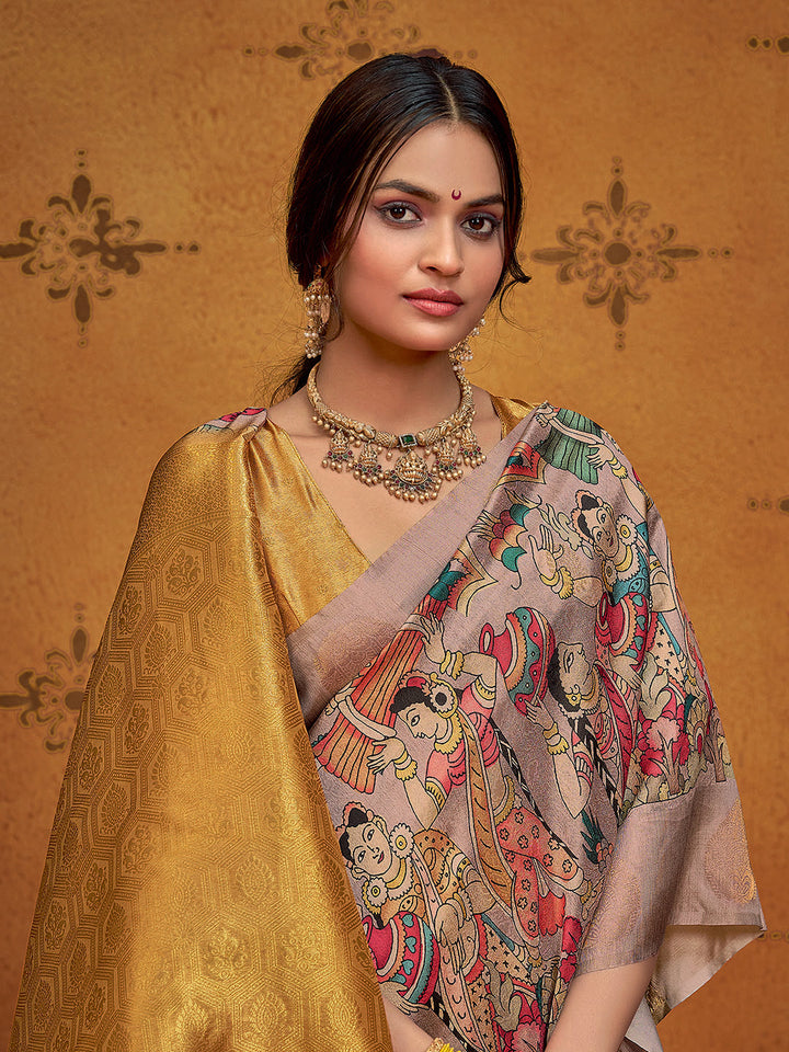 Printed Art Silk Saree