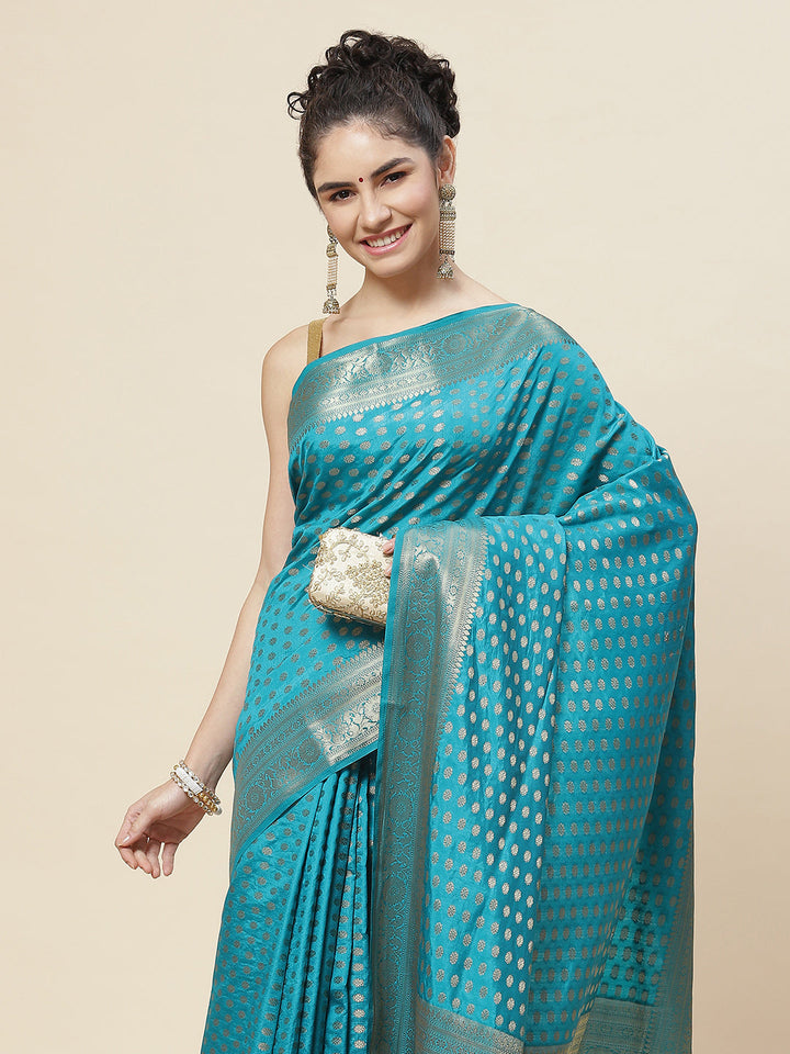 Zari Booti Handloom Woven Saree