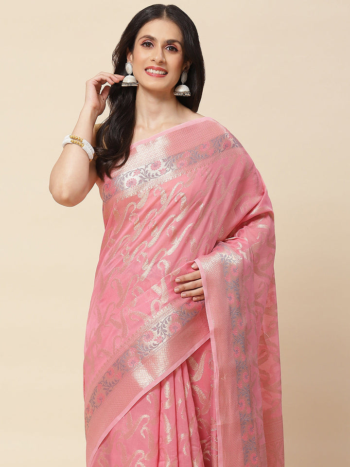 Zari Woven Cotton Saree