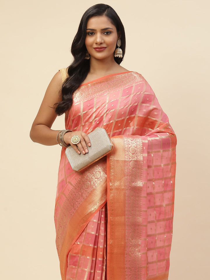 Zari Jaal Cotton Woven Saree
