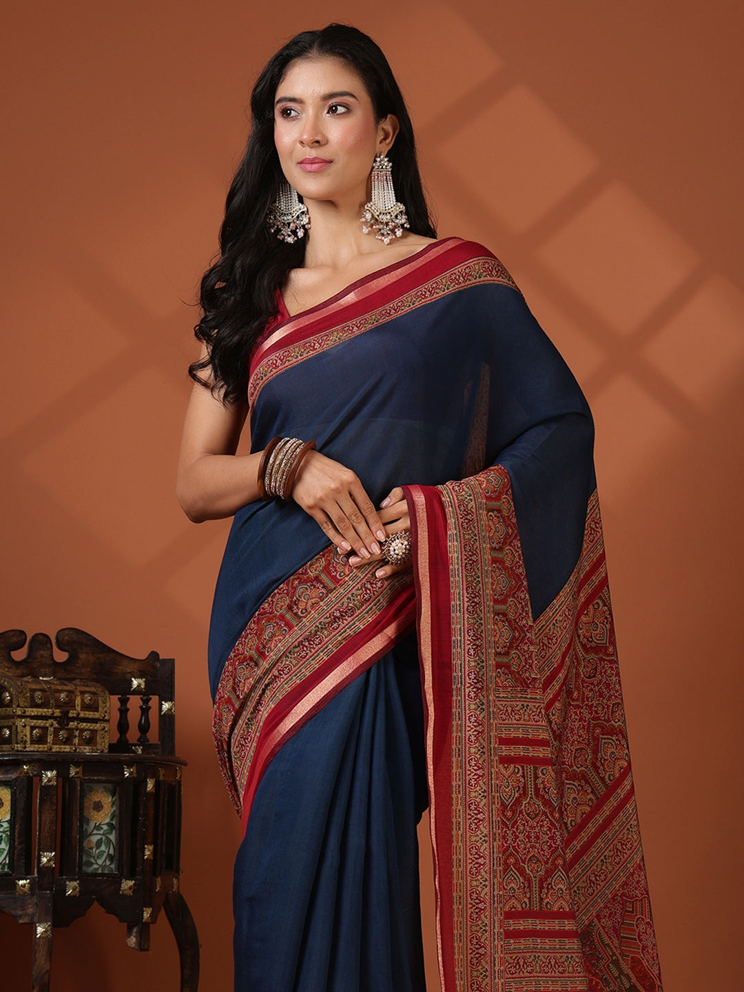 Printed Art Silk Saree