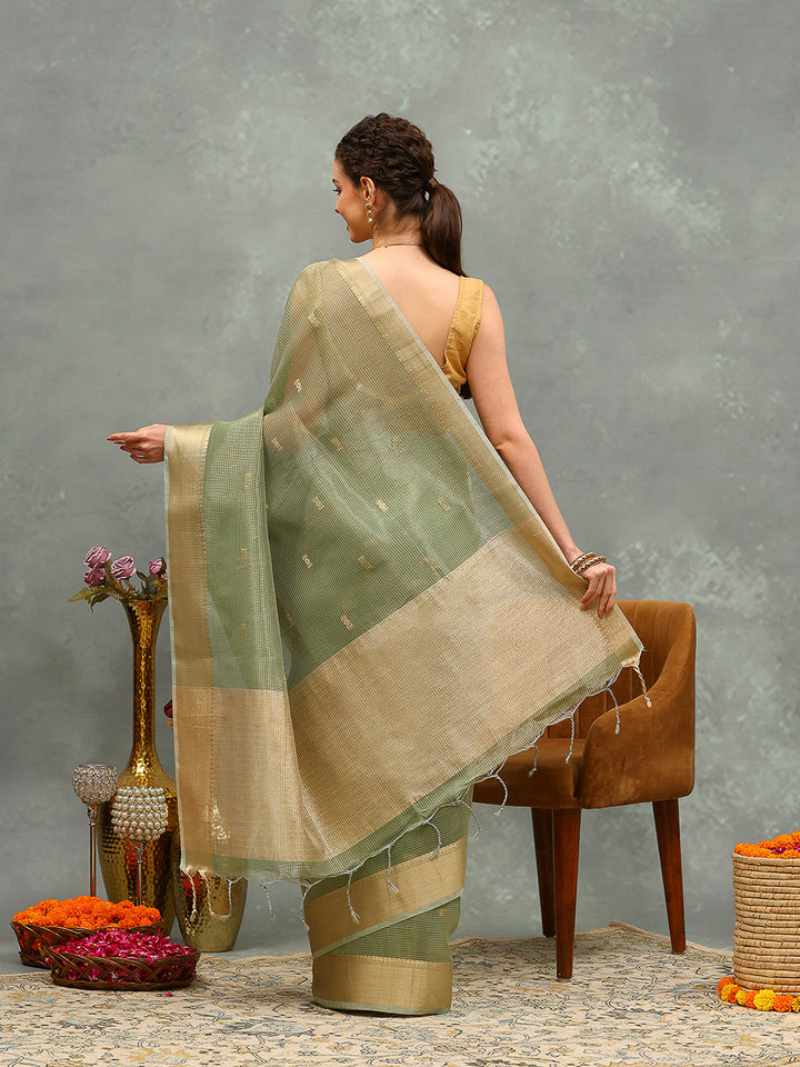 Woven Design Tissue Saree