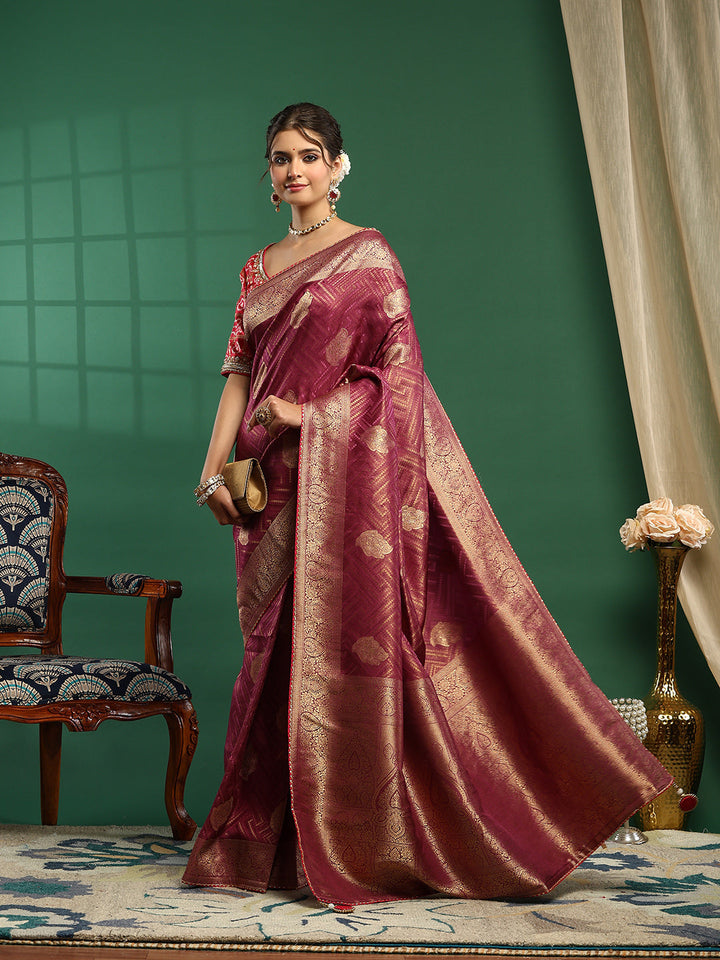 Embroidered Banarasi Saree
