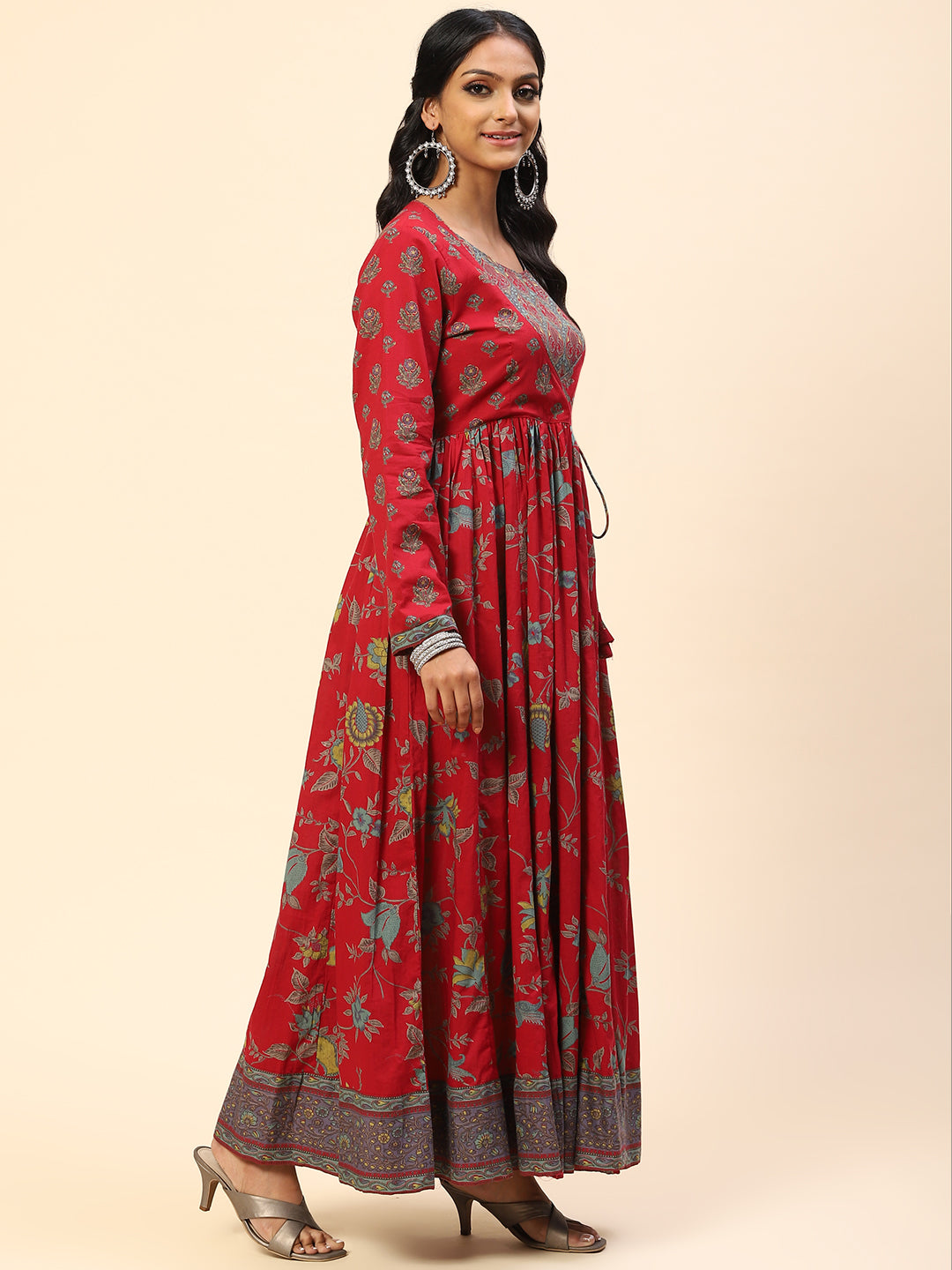 Printed Cotton Anarkali Kurta