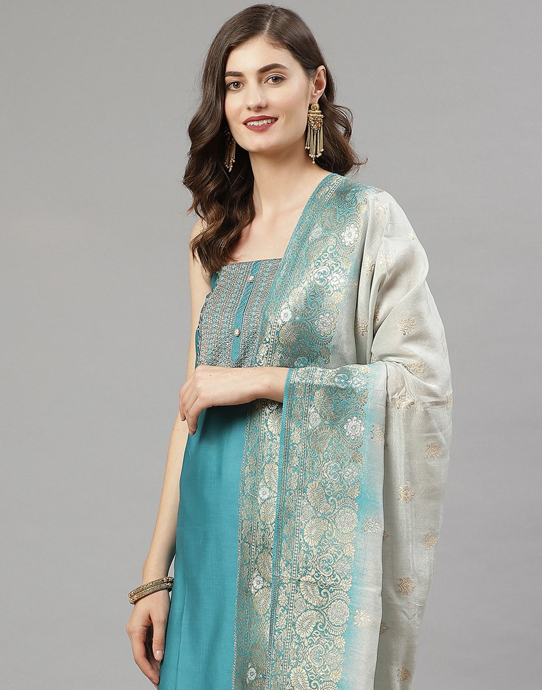 Chanderi Suit Set