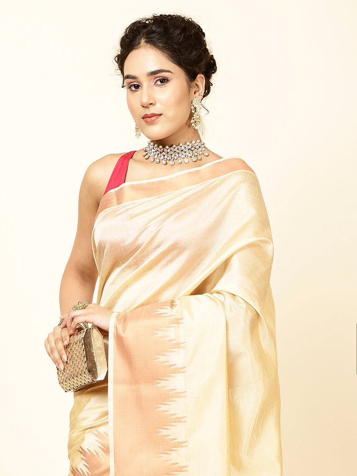 Zari Border Woven Handloom Saree