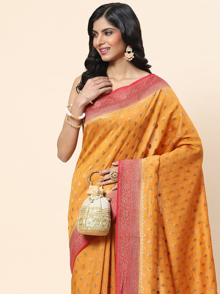 Antique Booti Banarasi Woven Saree