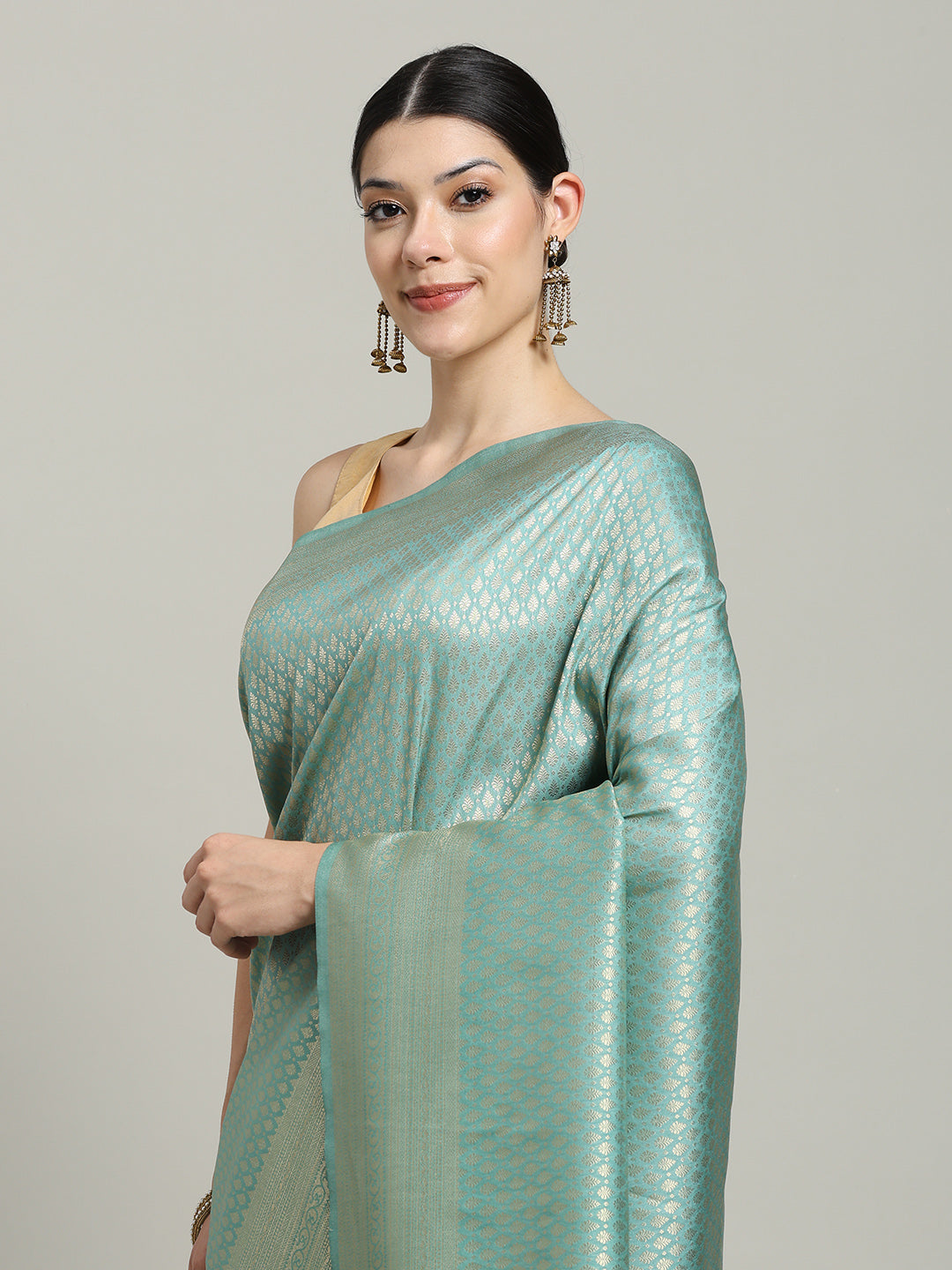 Zari Jaal Art Silk Woven Saree