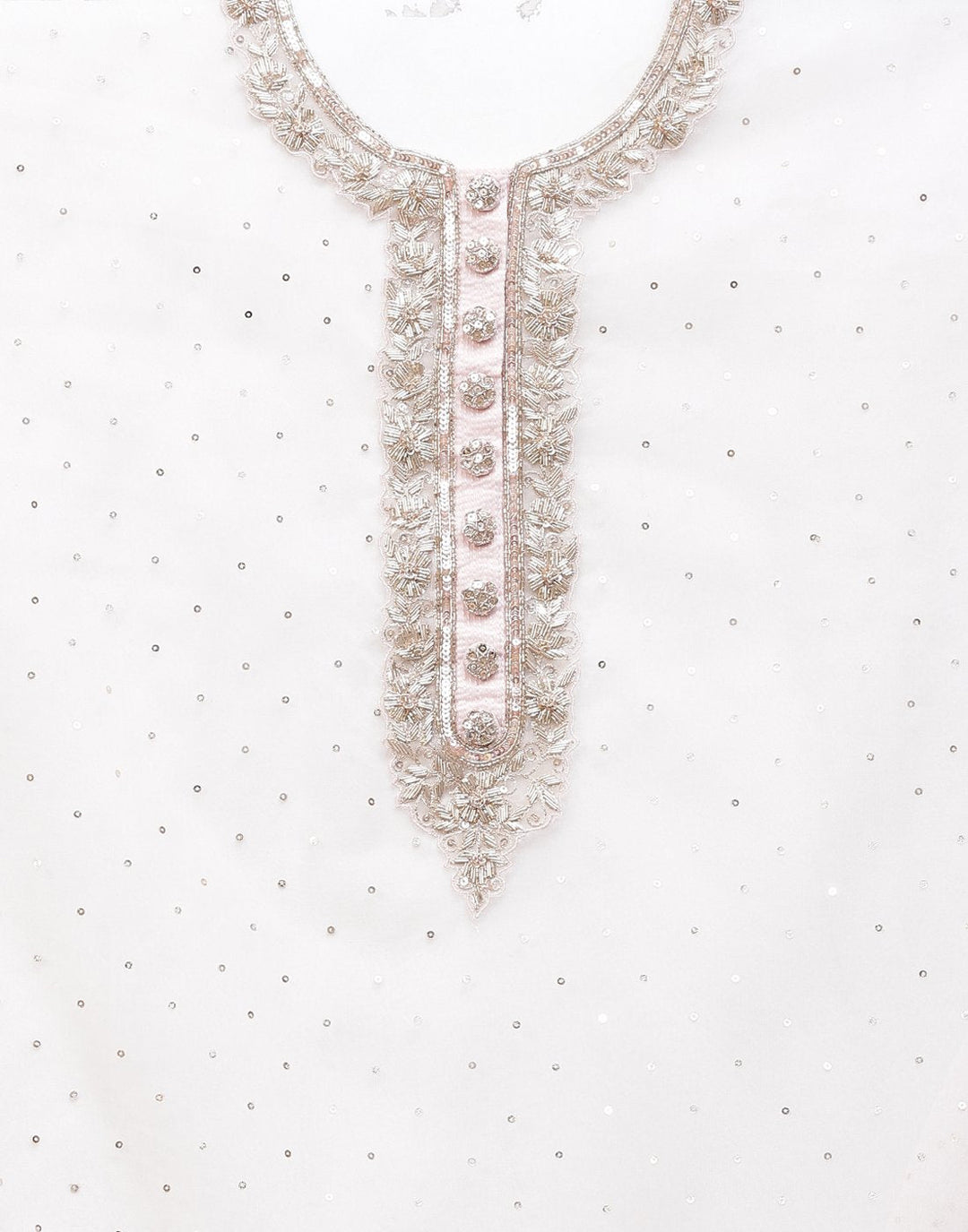 Embroidered Organza Kora Suit Piece