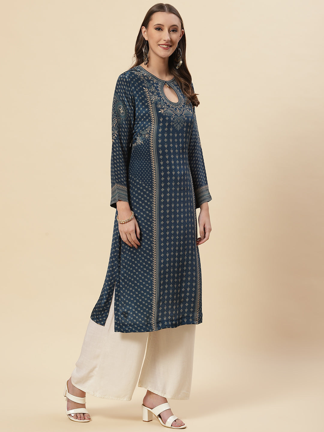 Printed Crepe Saree