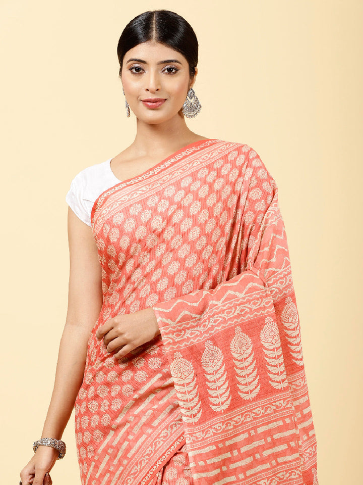 Printed Cotton Saree