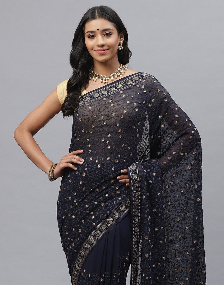 Art GGT Embroidery Saree